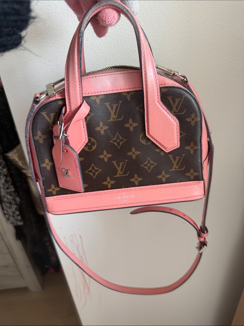 Louis Vuitton Monogram Satchel with Pink Trim - Picture 17 of 17